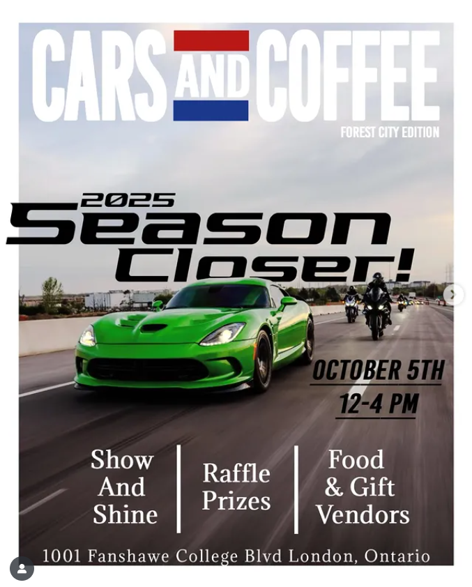 2025 Forest City Cars and Coffee flyer